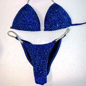 Beautiful Blue NPC IFBB Bikini Suit
